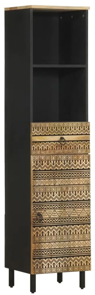 vidaXL Armário de casa de banho 38x33,5x160 cm mangueira maciça