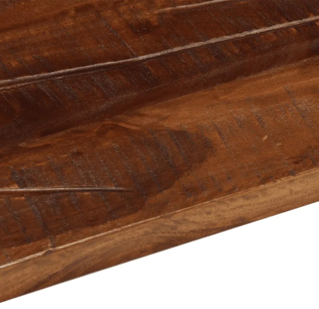 Tampo de mesa retangular 60x50x2,5 cm madeira recuperada maciça