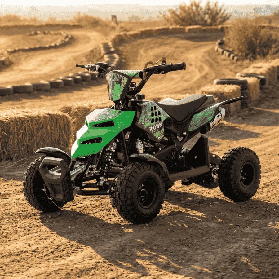 Mini moto 4 gasolina para crianças 49cc Raptor R4 Verde