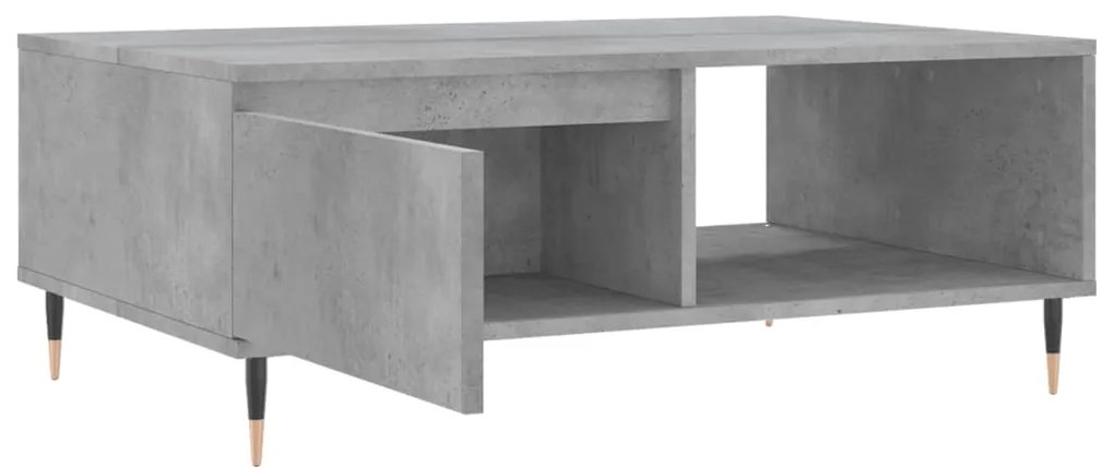 Mesa de centro 90x60x35 cm derivados madeira cinzento cimento