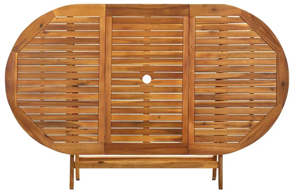 Mesa de jardim dobrável 160x85x75 cm madeira de acácia maciça