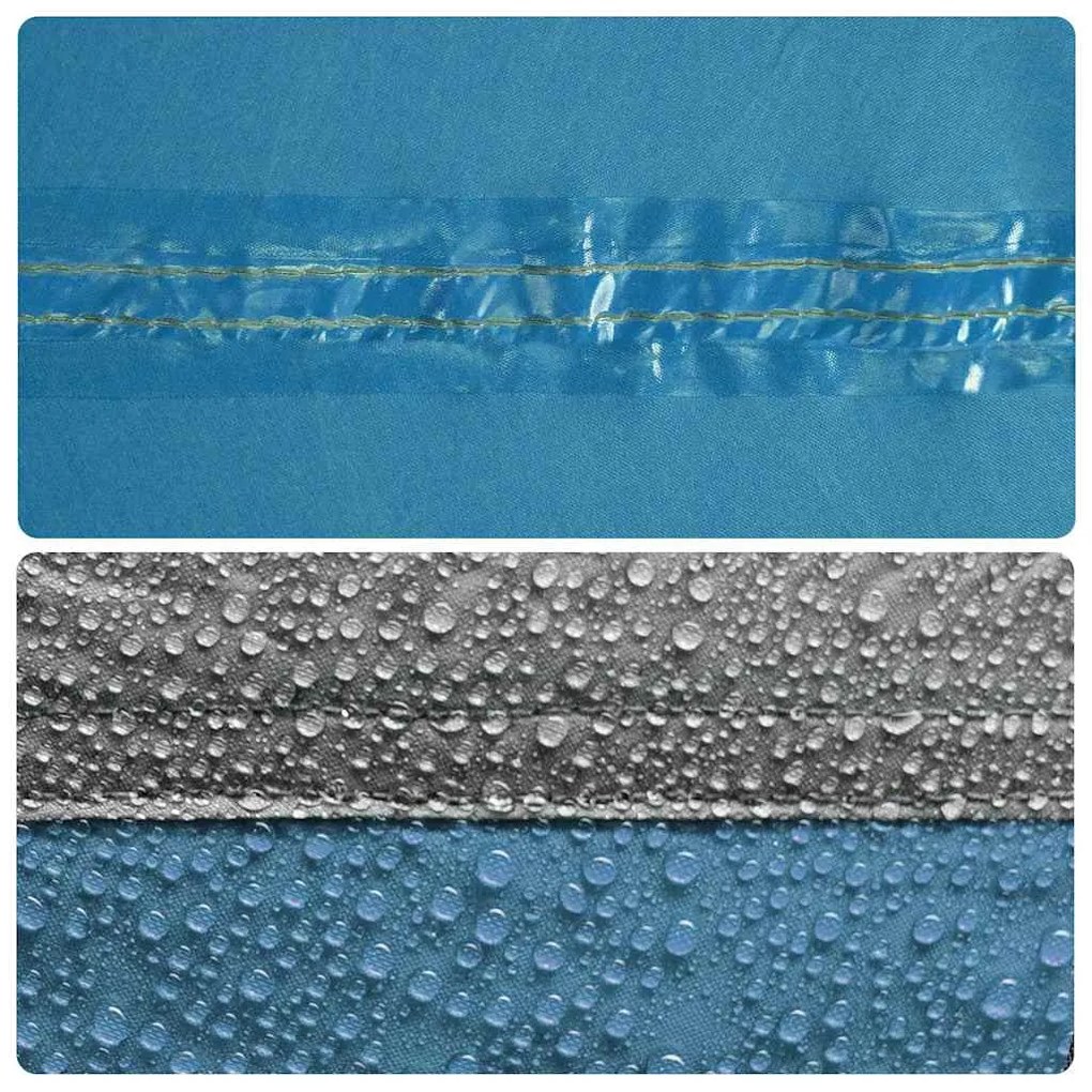 Tenda para sanita impermeável azul