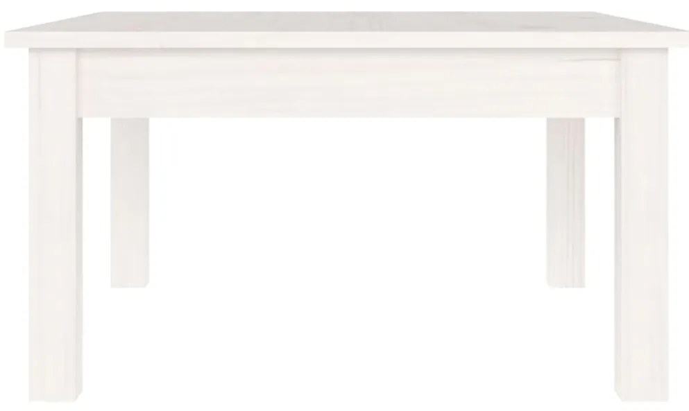 Mesa de centro 55x55x30 cm pinho maciço branco