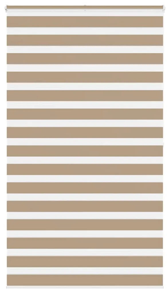 vidaXL Cortina de zebra 130x200 cm largura do tecido 125,9cm poliéster
