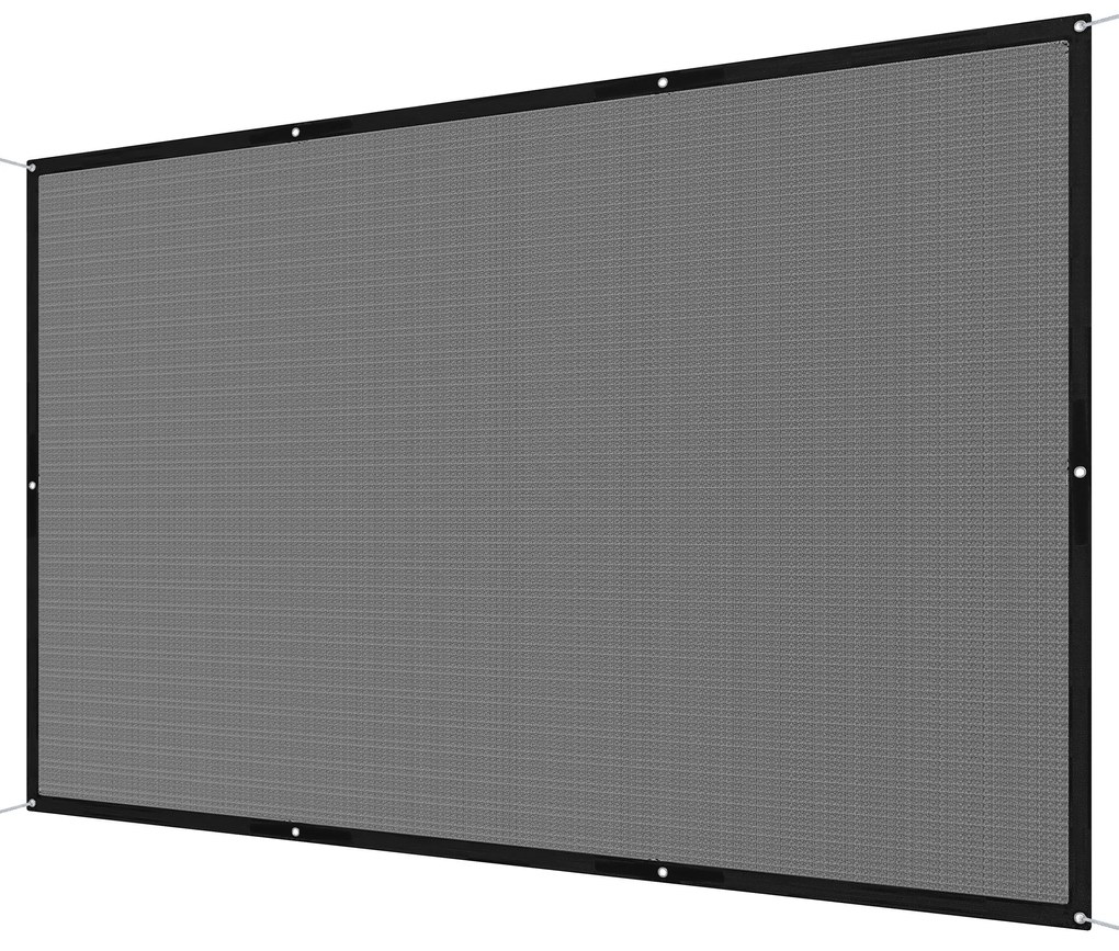 Toldo Vela de Sombra Retangular 3x2 m Toldo Vela para Jardim Proteção Solar 65% Transpirável e Anticongelante para Pátio Preto