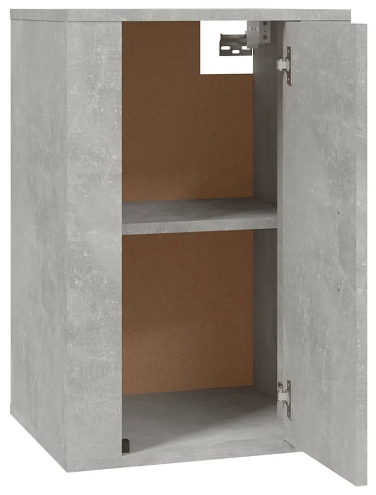 Móveis de TV de parede 2 pcs 40x34,5x60 cm cinzento-cimento