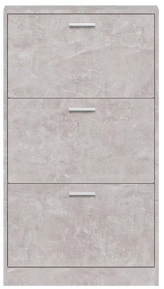 Sapateira 59x17x108 cm derivados de madeira cinzento cimento