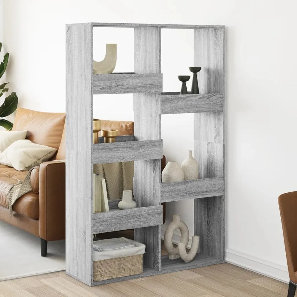 vidaXL divisória 100x33x155,5 cm derivados de madeira cinzento sonoma