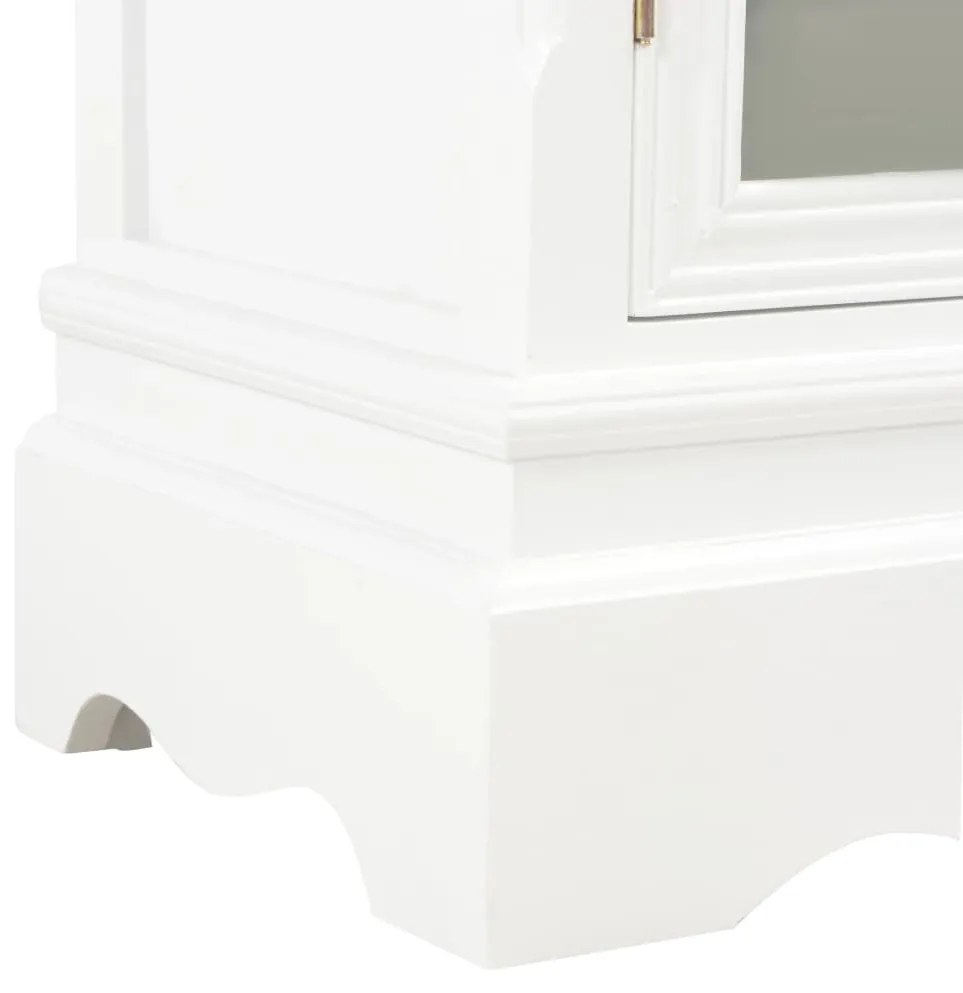 Aparador 70x28x70 cm madeira de pinho maciça branco