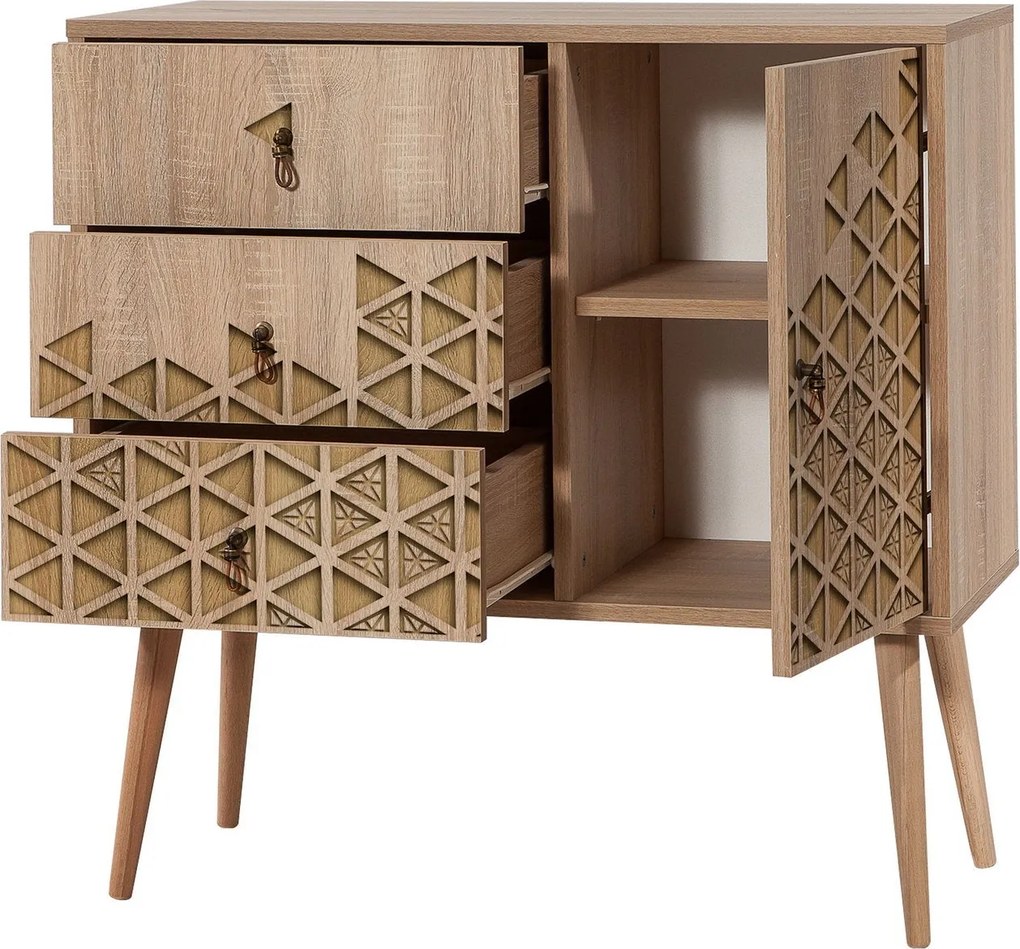 Cômoda Verybox – Carvalho Sonoma – 90x90x40 cm