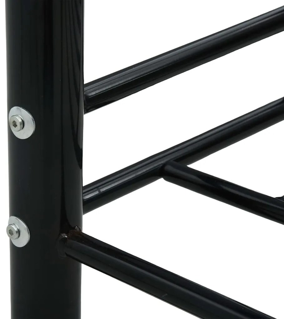 Estrutura sofá-cama 90x200 cm metal preto