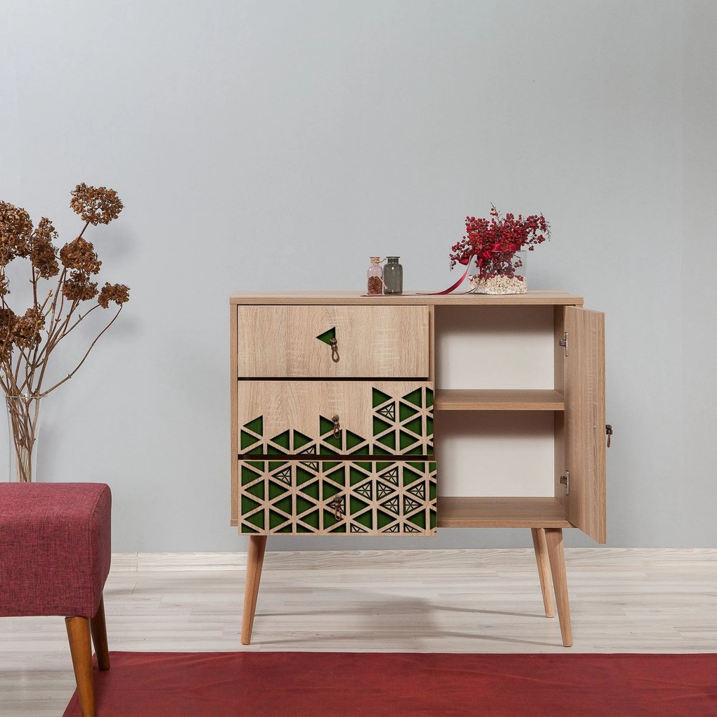 Cómoda Verybox – Carvalho Sonoma – 90x90x40 cm