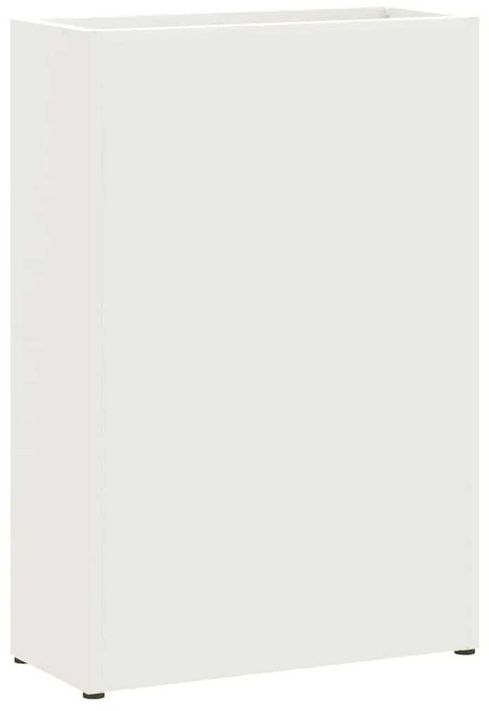 Suporte de Guarda-Chuva Branco, 28x12x41 cm, Feito de Aço