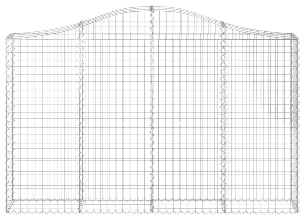 Cestos gabião arqueados 30 pcs 200x30x120/140 ferro galvanizado