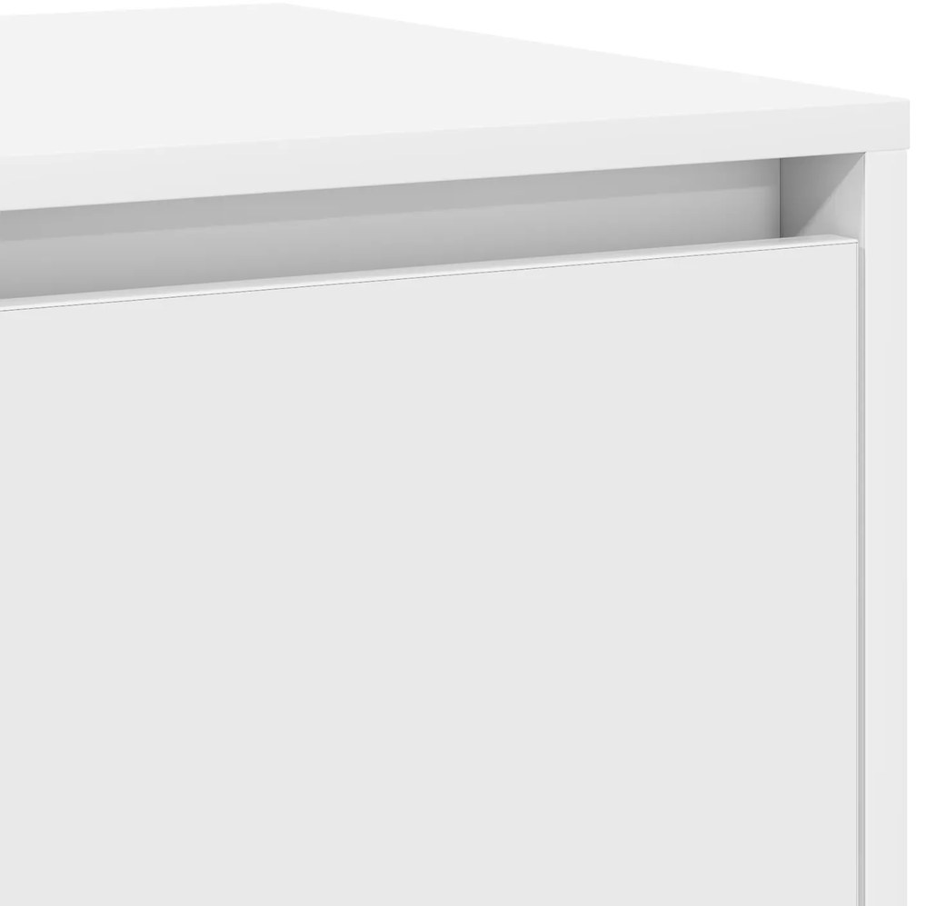Buffet Branco Branco Madeira 135 x 41 x 75 cm Buffet Branco