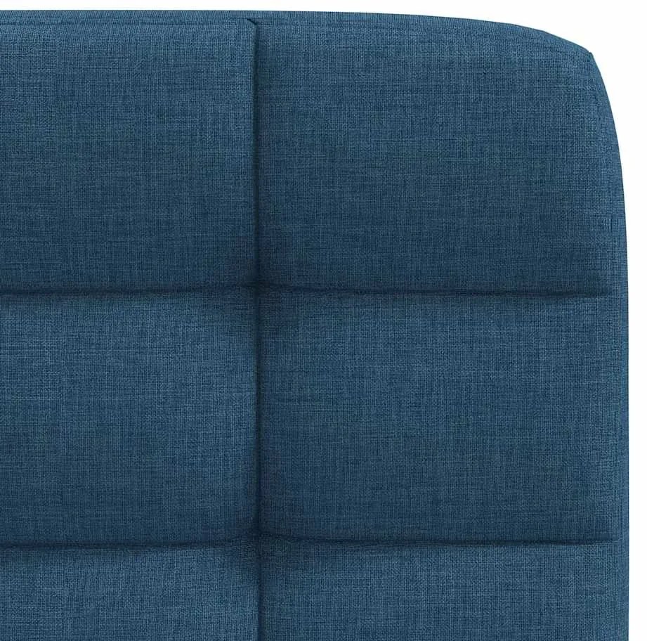 Cadeiras de jantar 2 pcs tecido azul