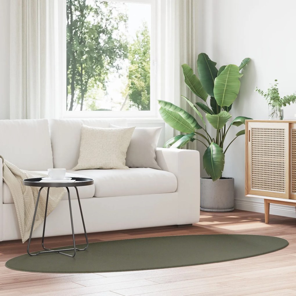 Tapete "HUARTE" Verde Floresta 120x170 cm Oval