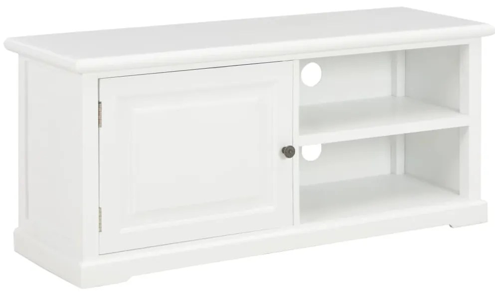 Móvel de TV 90x30x40 cm madeira branco
