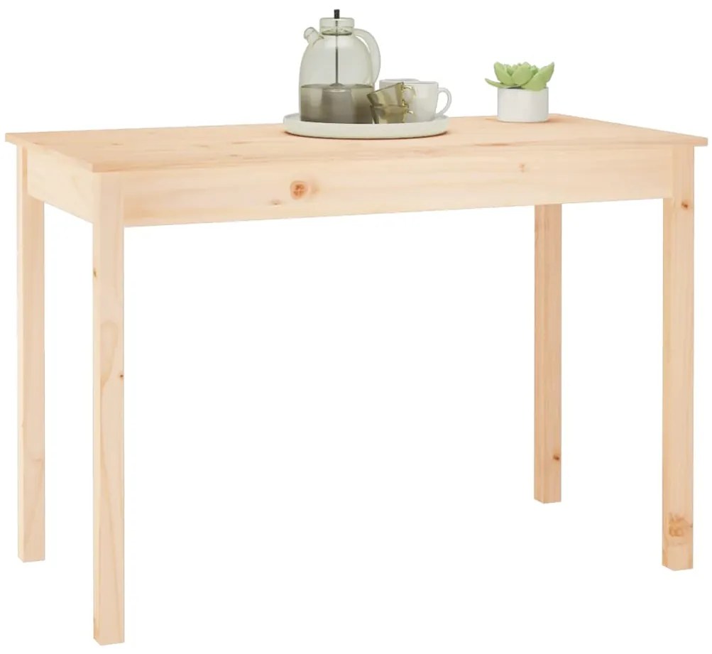 Mesa de jantar 110x55x75 cm madeira de pinho maciça