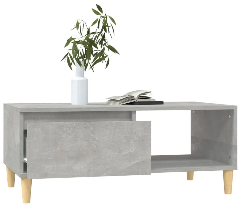 Mesa de centro 90x50x36,5 cm derivados madeira cinzento cimento