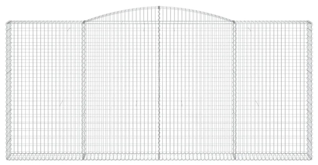Cestos gabião arqueados 5pcs 400x30x180/200cm ferro galvanizado