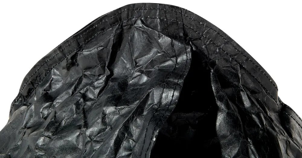 Pufe poltrona preto DROP Beliani