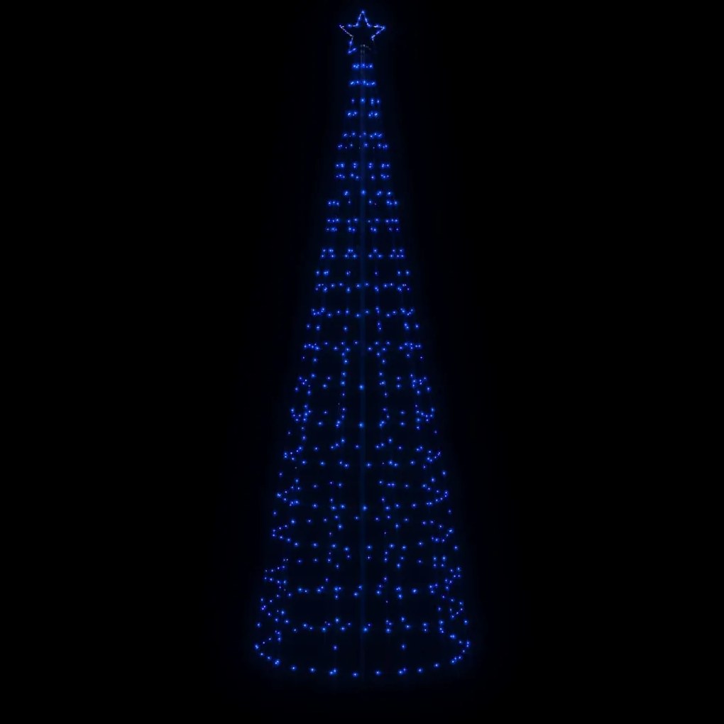 Árvore de Natal LED com Spikes 570 LEDs Azul 300 cm