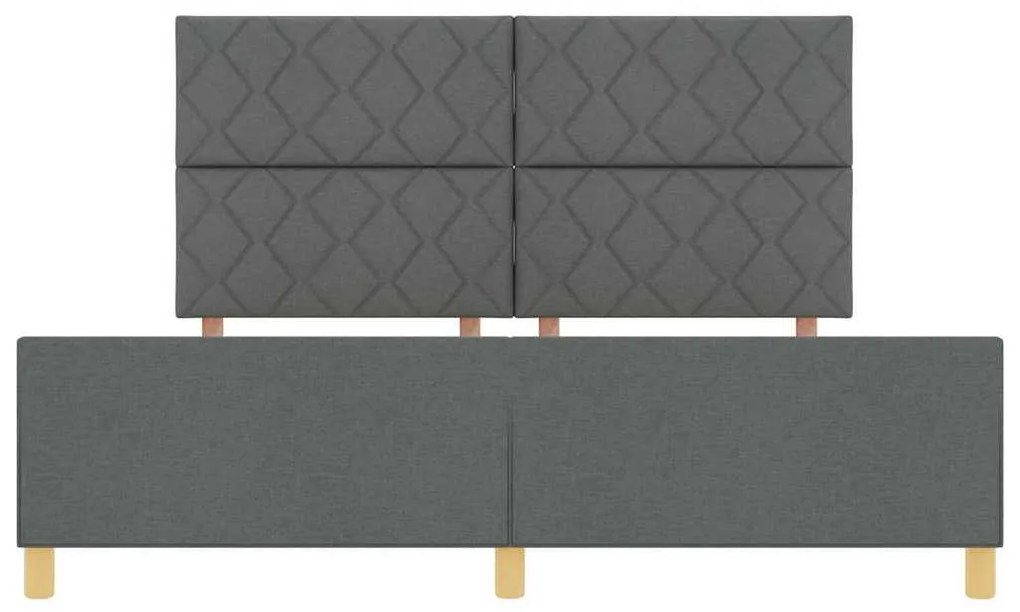 Estrutura de Cama vidaXL Cinza Escuro 180x200 cm de Tecido