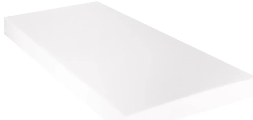 Cama com colchão 160x200 cm couro artificial branco