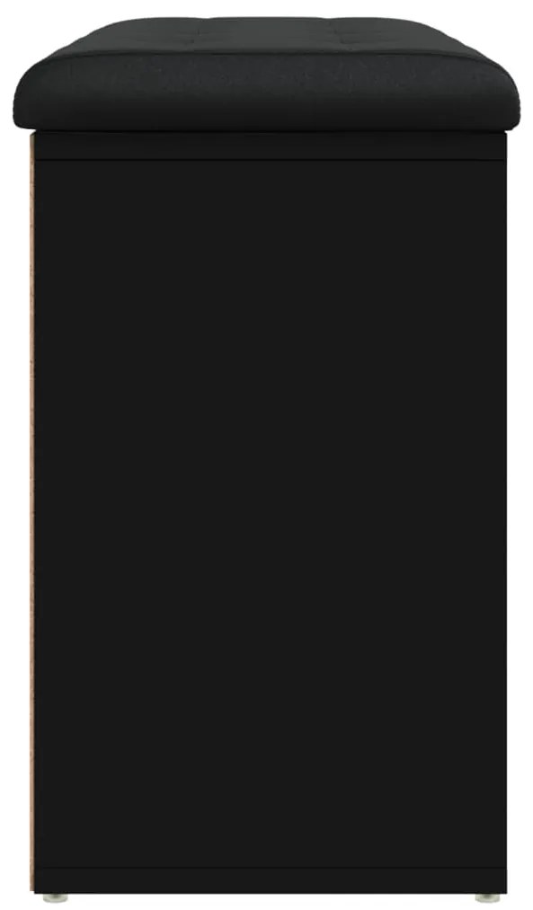 Banco sapateira 82x32x50 cm derivados de madeira preto