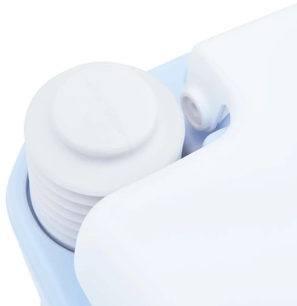 Luz de Casa de Banho Portátil vidaXL Azul e Branca Plástico 20 L