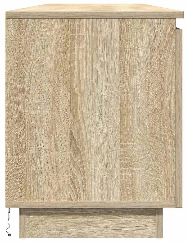Armário para TV vidaXL com LED Carvalho Sonoma 180x38x49 cm Madeira en