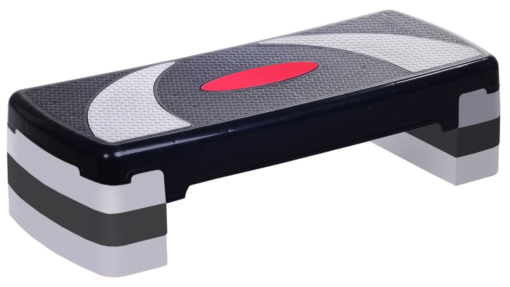 HOMCOM Step Fitness Aerobic Stepper Altura Ajustável Superfície Antiderrapante 78x29x20 cm | Aosom Portugal