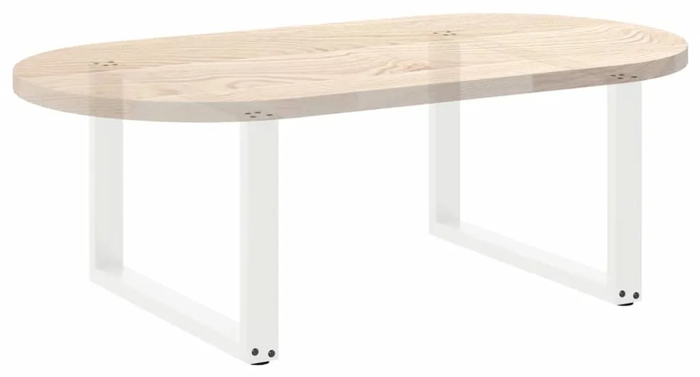 Pés para mesa de centro em formato de U, 2 peças, branco, 70x (42-43)