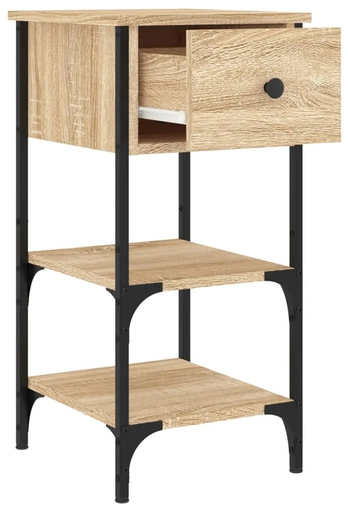 Mesa cabeceira 34x36x70 cm derivados madeira carvalho sonoma