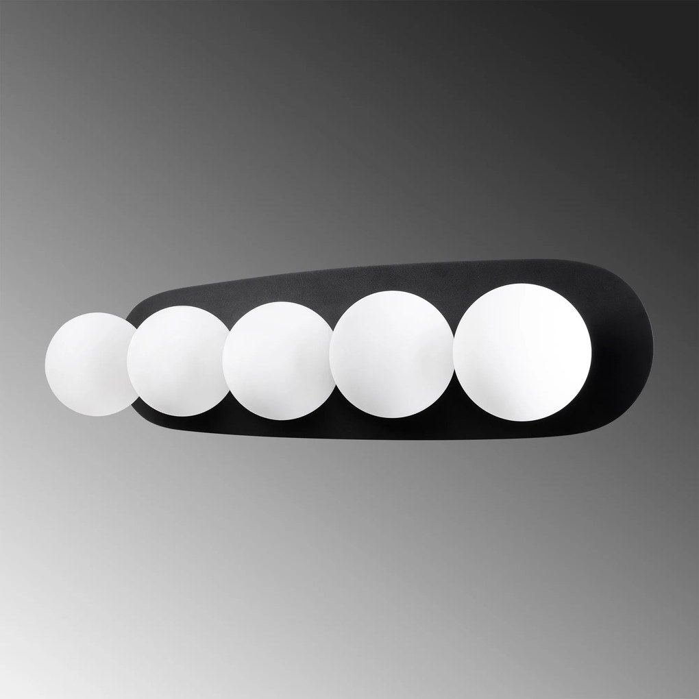 Aplique de Parede Well – Preto – 90 x 23 x 26 cm