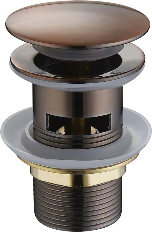 Mexen tampa click-clack redonda com transbordo, cobre antigo - 79920-45