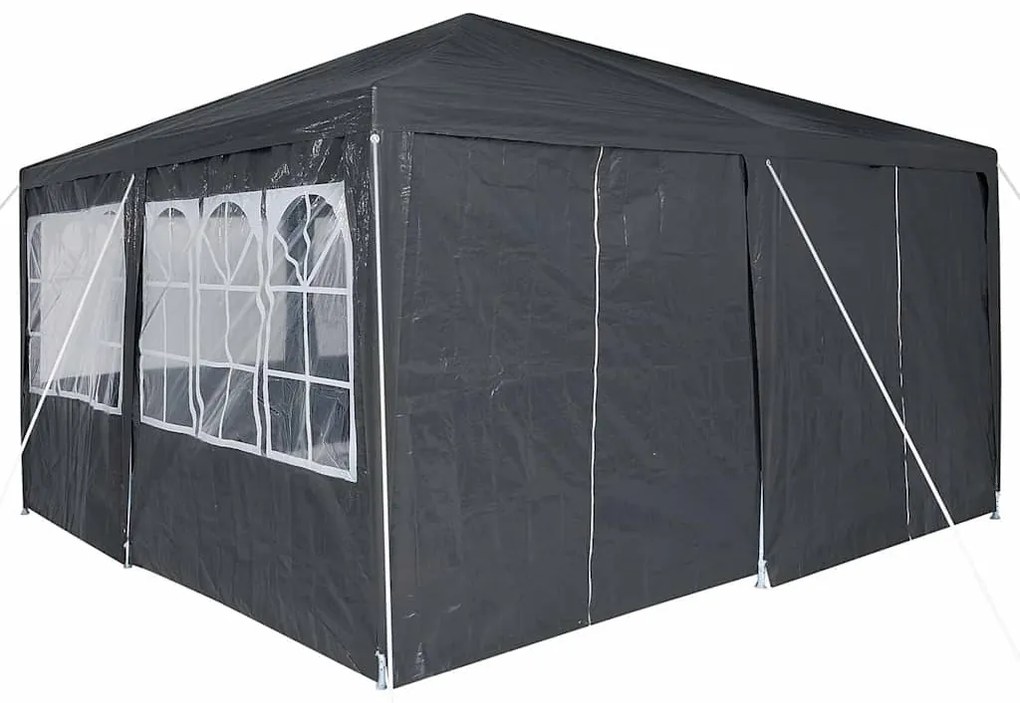 Tenda de Festa com 8 Laterais Antracite 4x4 m PE