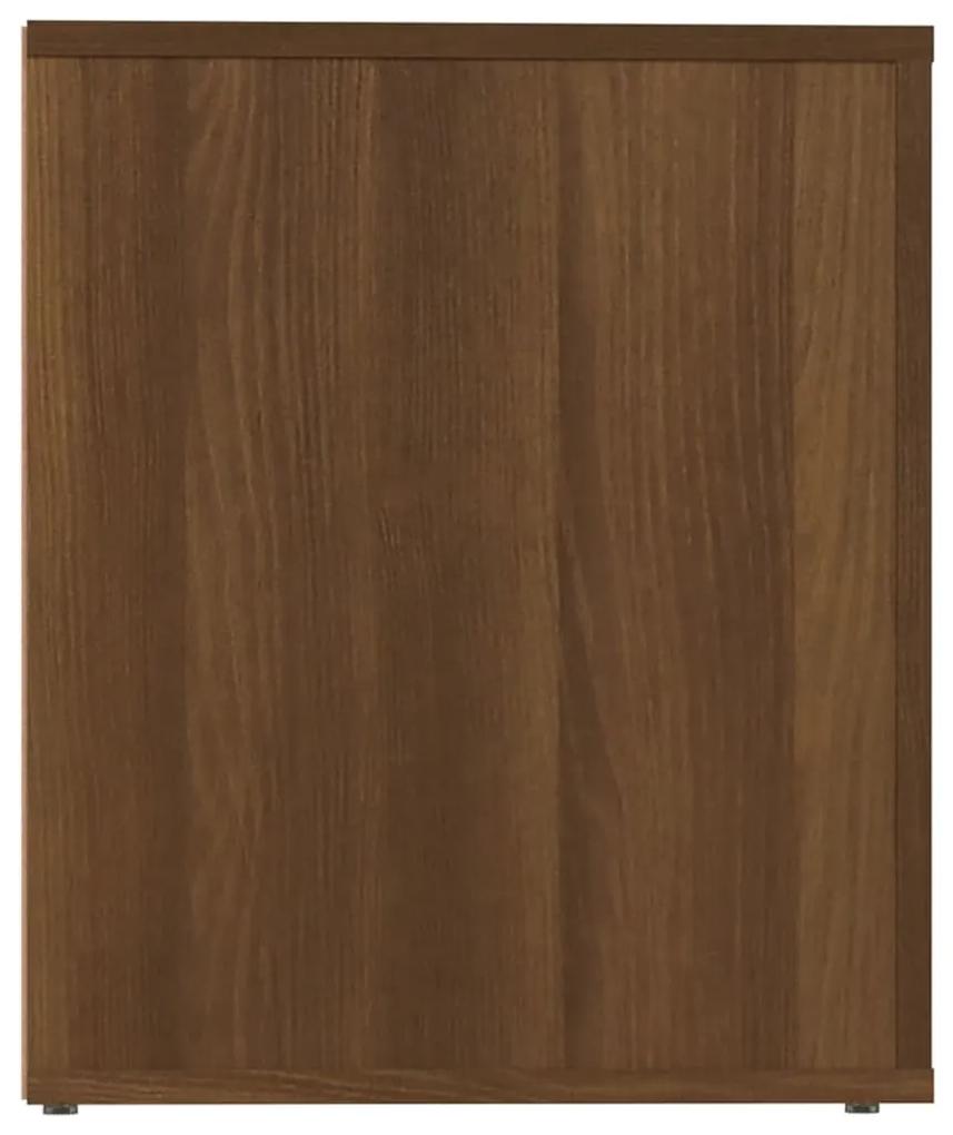 Mesa de cabeceira 50x39x47 cm cor carvalho castanho