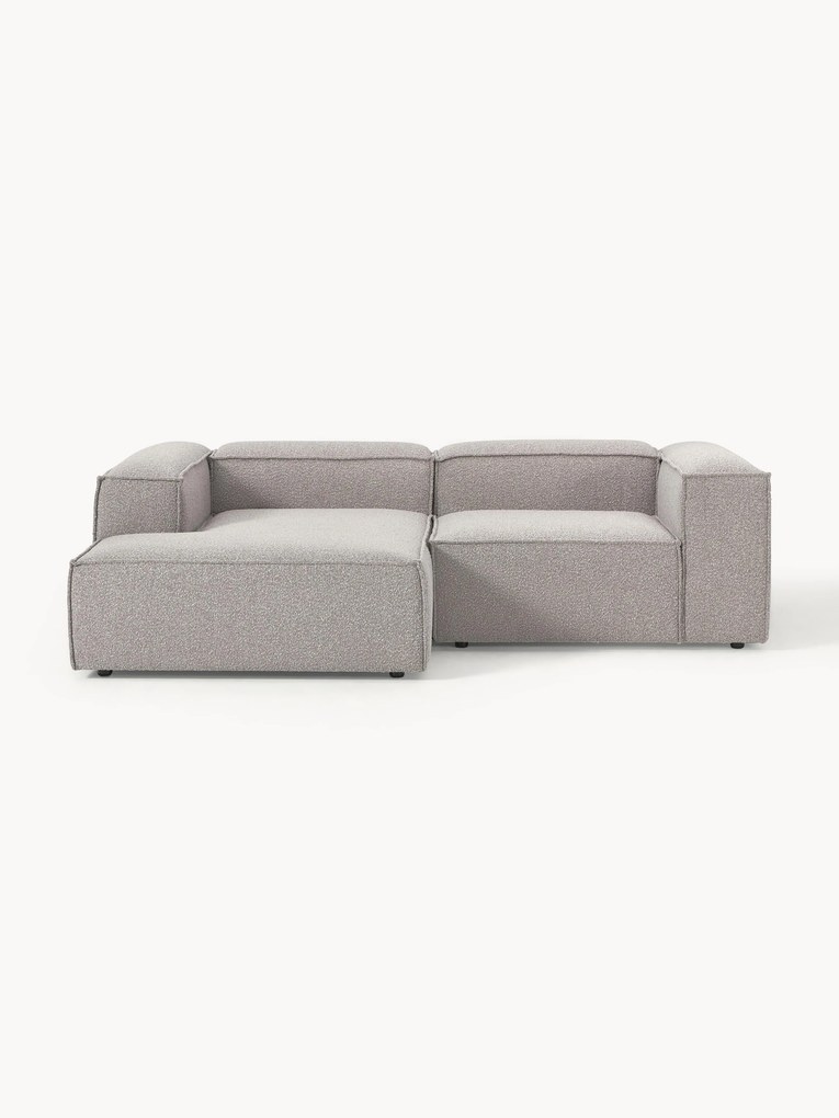 Sofá de canto modular em bouclé Lennon (3 lugares)