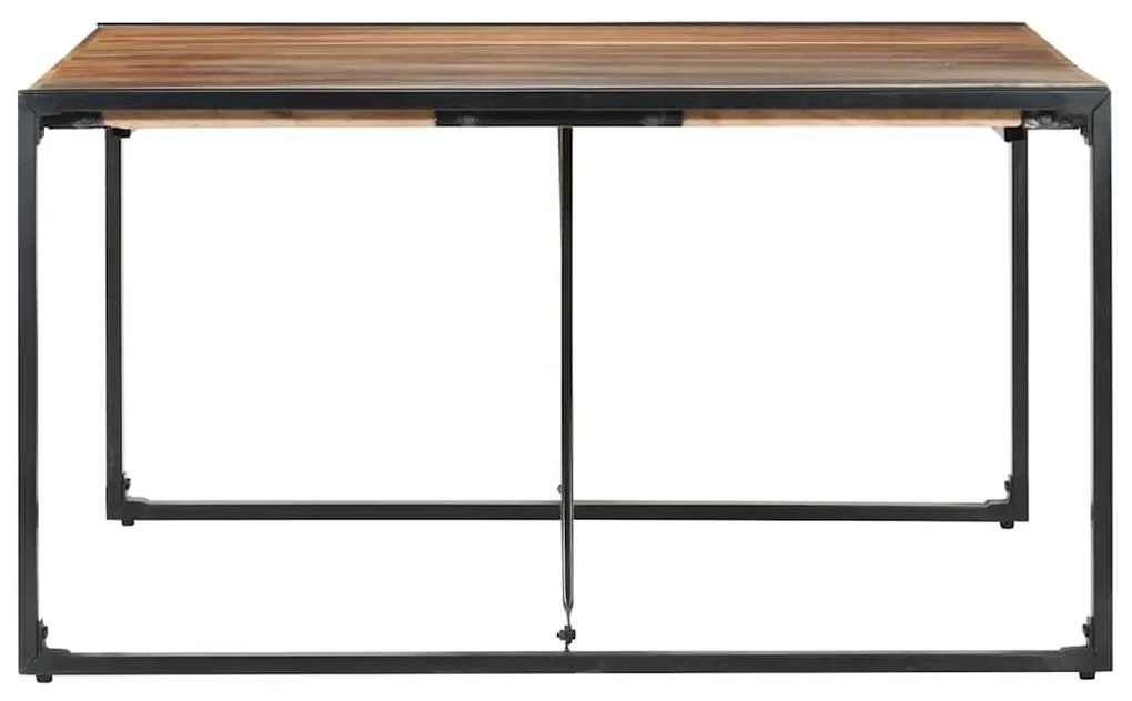 Mesa de jantar 140x140x75 cm madeira maciça