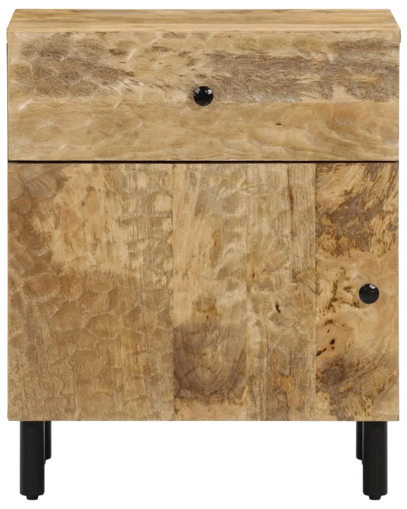 Mesa de cabeceira 50x33x60 cm madeira de mangueira maciça