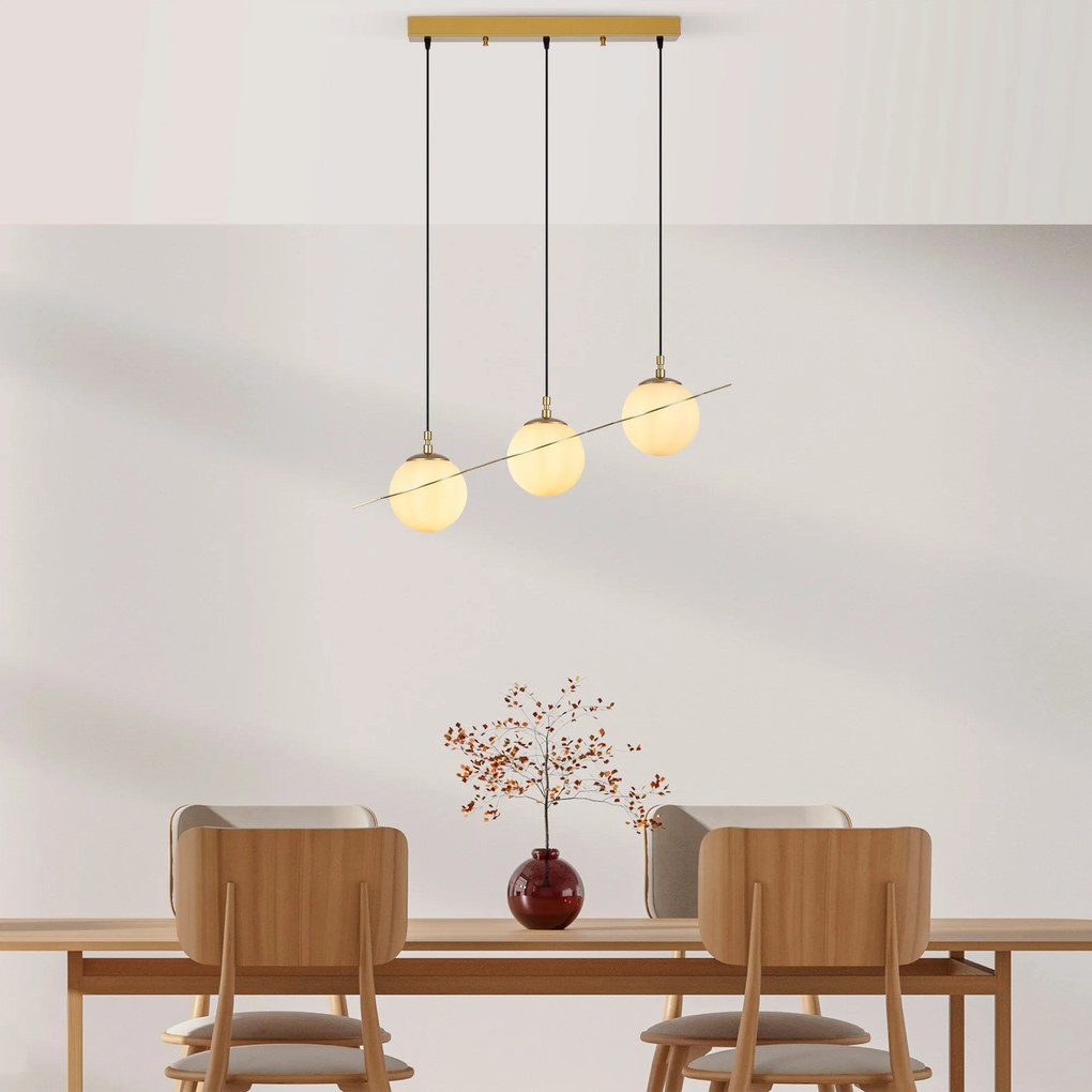 Chandelier Hug – Dourado – 76x167x17 cm
