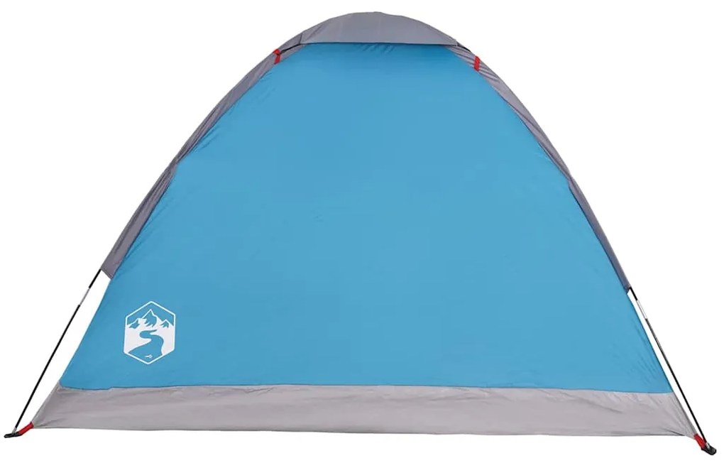 Tenda de campismo cúpula para 2 pessoas impermeável azul