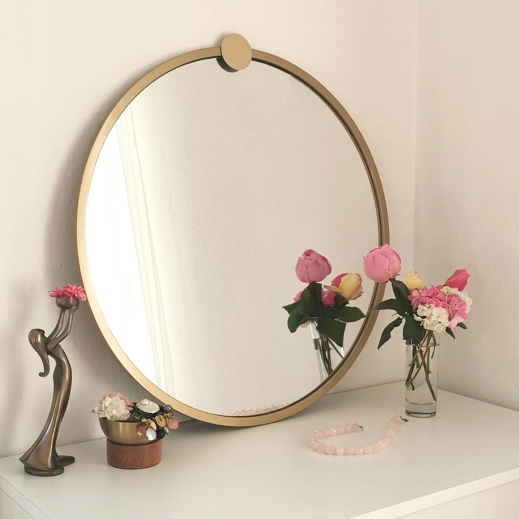 Espelho A708 – Dourado – 60 x 60 x 2,2 cm