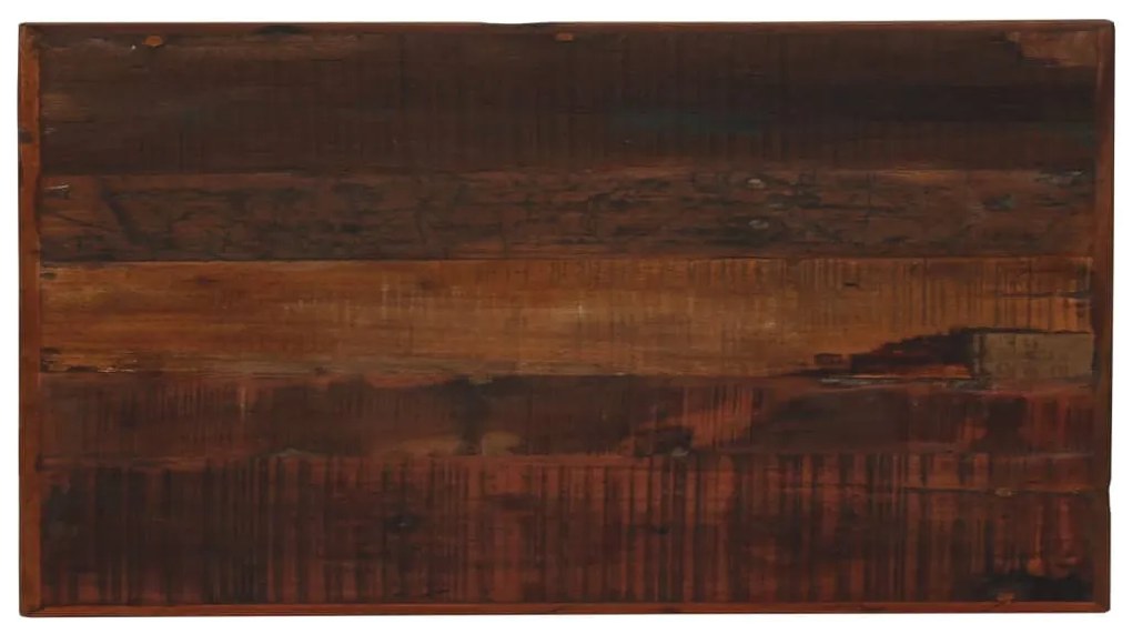 Mesa de bar em madeira recuperada 120x60x107 cm castanho escuro