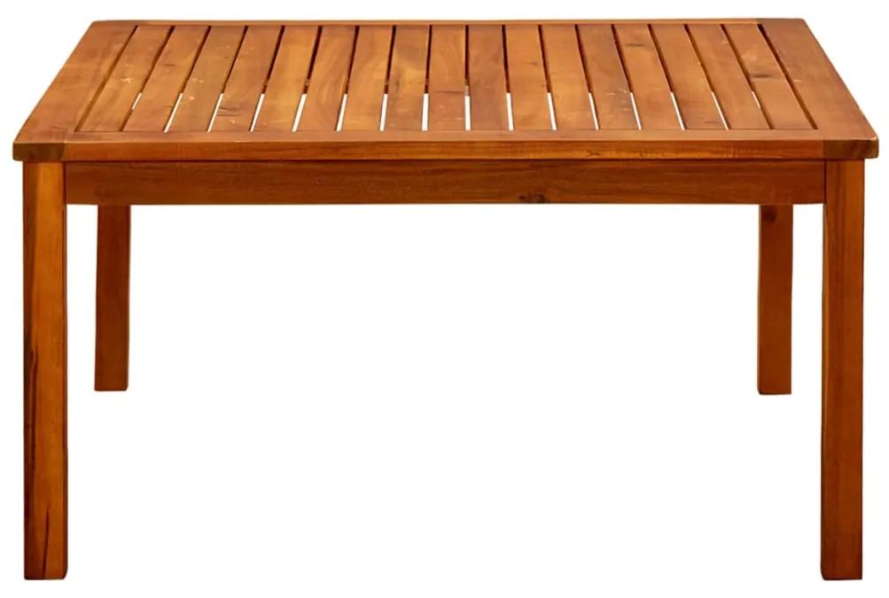 Mesa de centro p/ jardim 85x85x45 cm madeira de acácia maciça