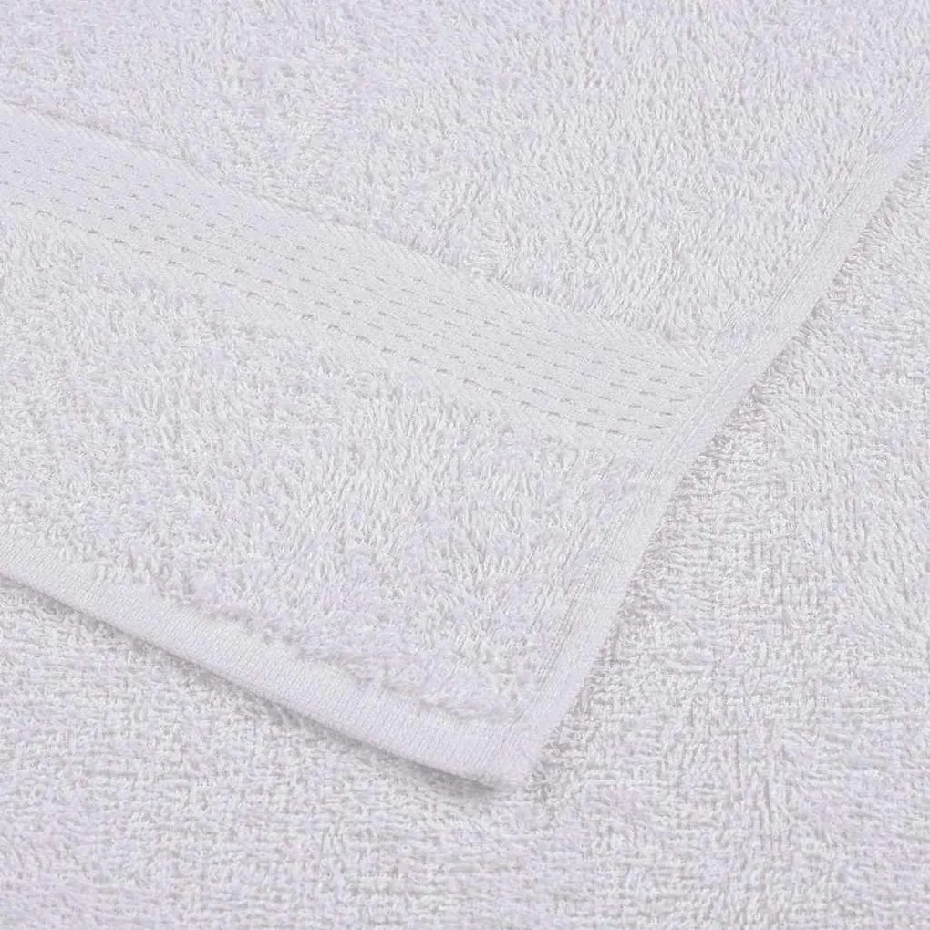 Toalhas de mãos 10 pcs 50x100 cm 360 gsm 100% algodão branco