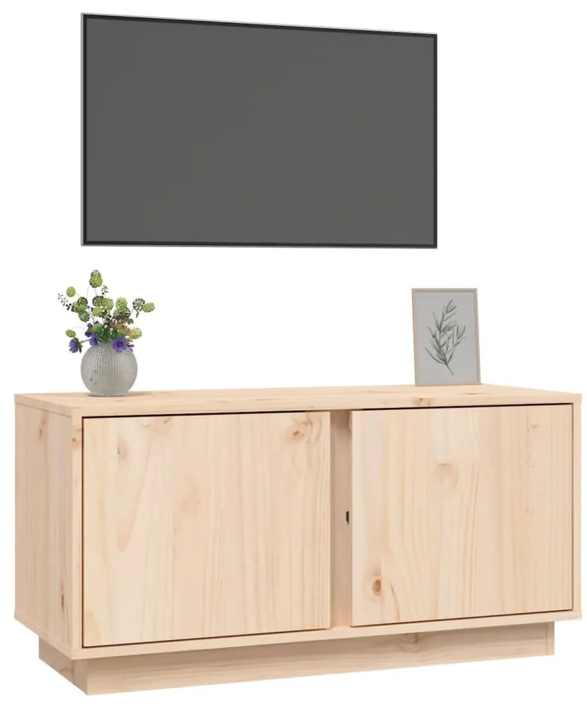 Móvel de TV 80x35x40,5 cm madeira de pinho maciça