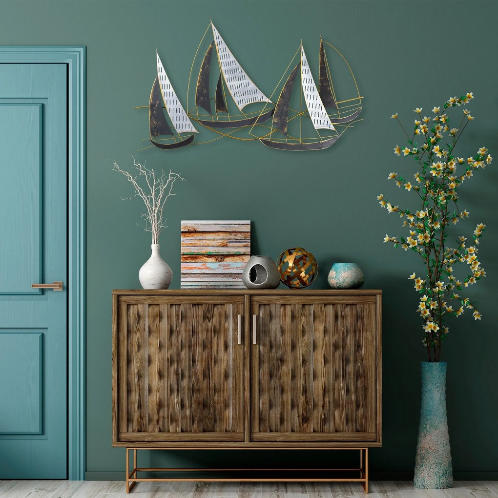Acessório Decorativo de Parede Barbaros – Multicolor – 125 x 74 x 8 cm